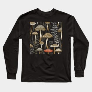 Minimalist Magic Mushroom Long Sleeve T-Shirt